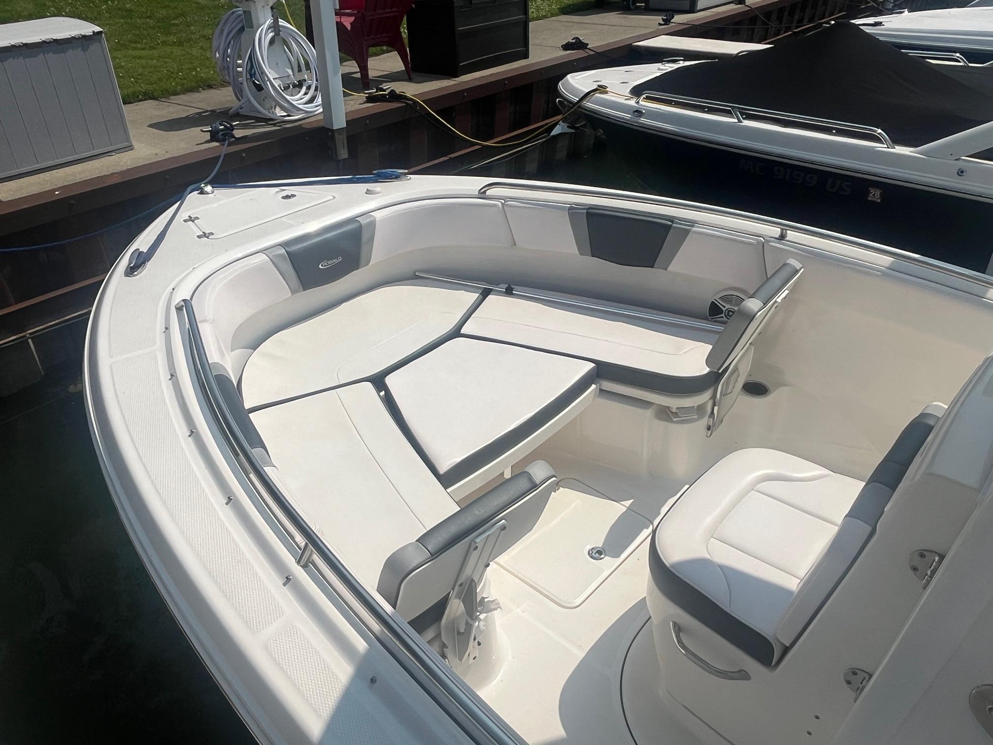 2020 Robalo R230 Center Console boat with spacious seating and sleek design.