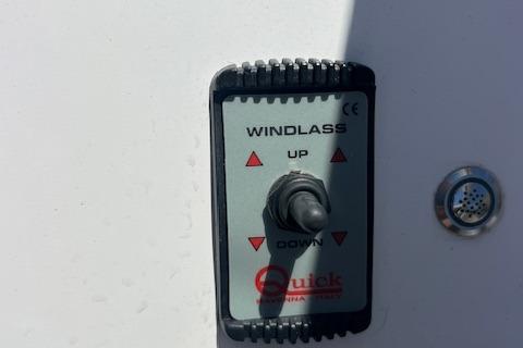 Windlass control panel on a 2024 Bracewell 25 boat.