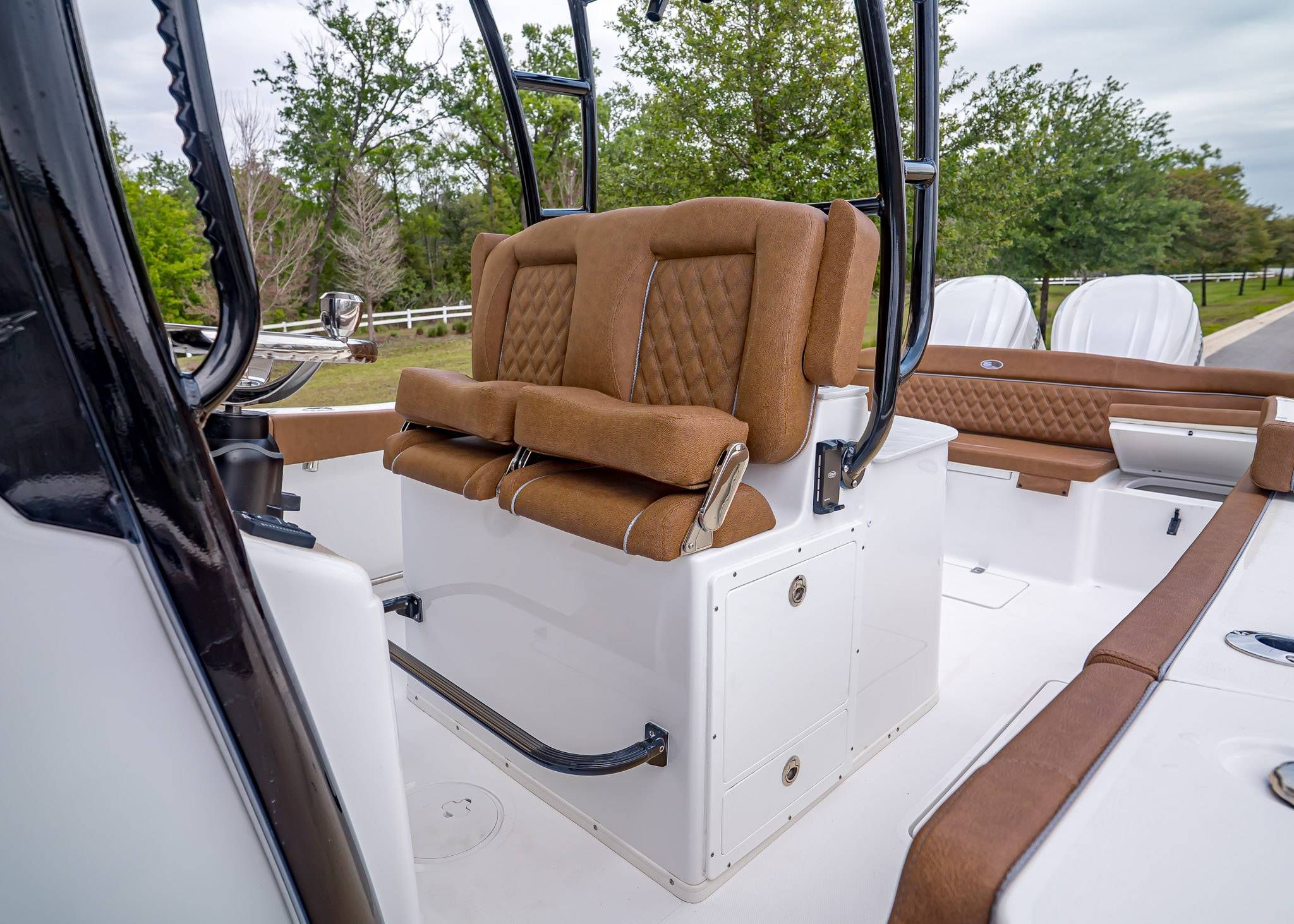 Interior of Sea Hunt ULTRA 305 CB boat, model year 2026.