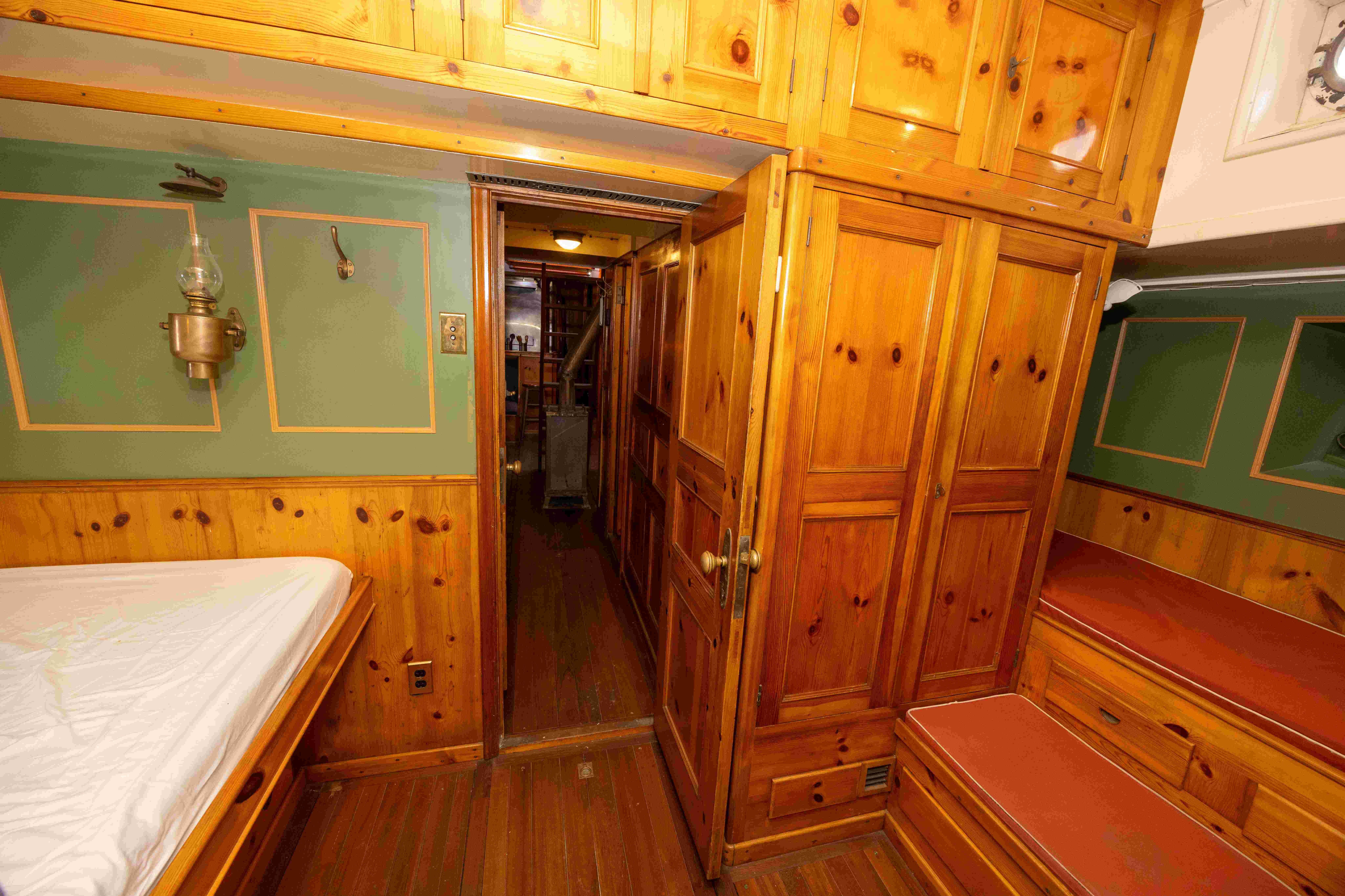 master cabin viewing forward