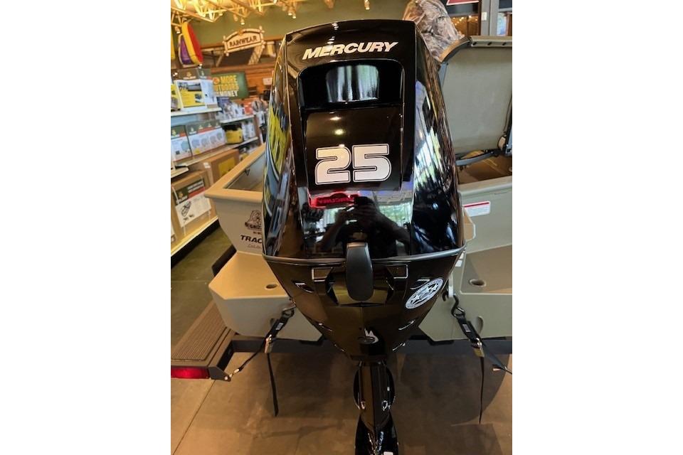 2026 Tracker Grizzly 1650 T Prairie Wings Edition with Mercury 25 HP outboard motor.