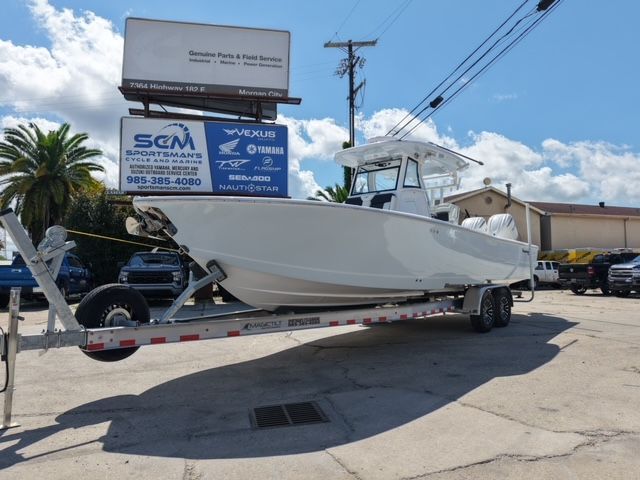 2026 Tidewater 3100 Carolina Bay on trailer at SCM Sportsman's.