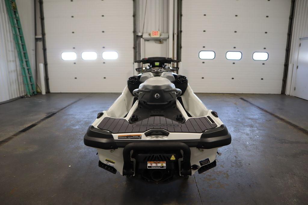 2026 Sea-Doo GTX Limited 325 jet ski in a garage, rear view.