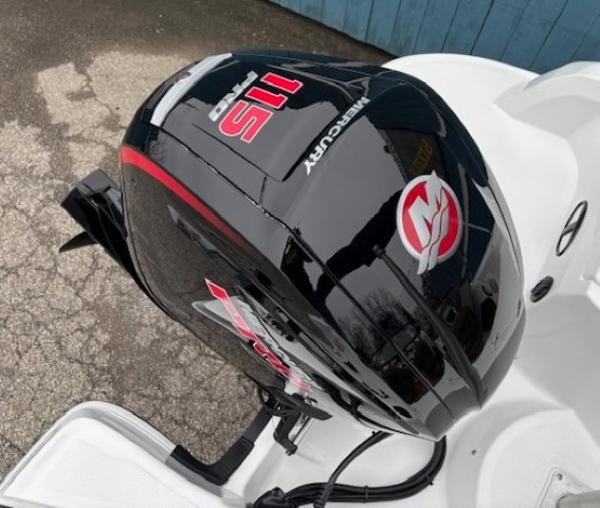 2025 Tahoe 185 S boat with Mercury 115 Pro XS outboard motor.