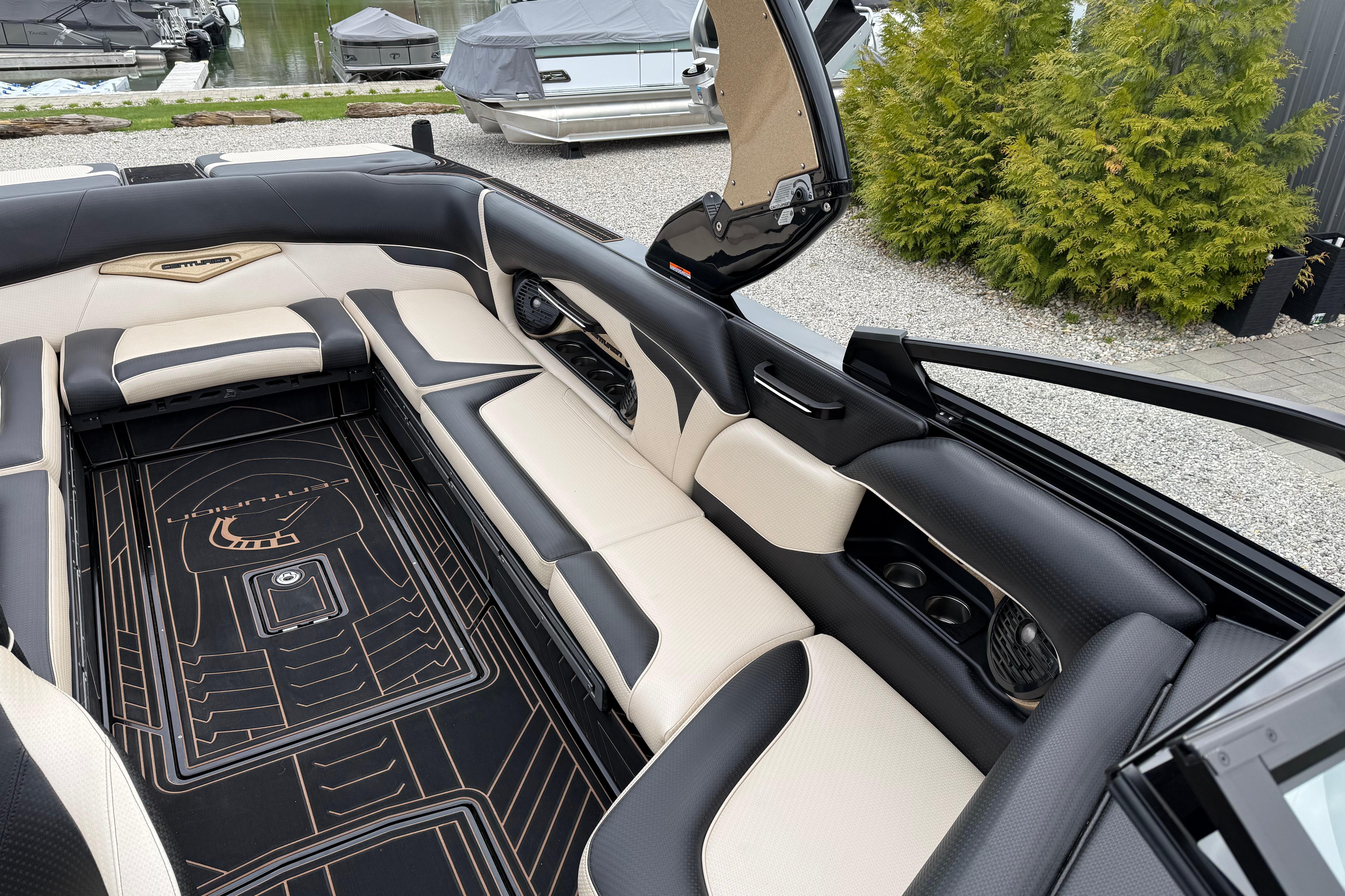 2019 Centurion Ri257 boat interior with luxurious seating and sleek design.