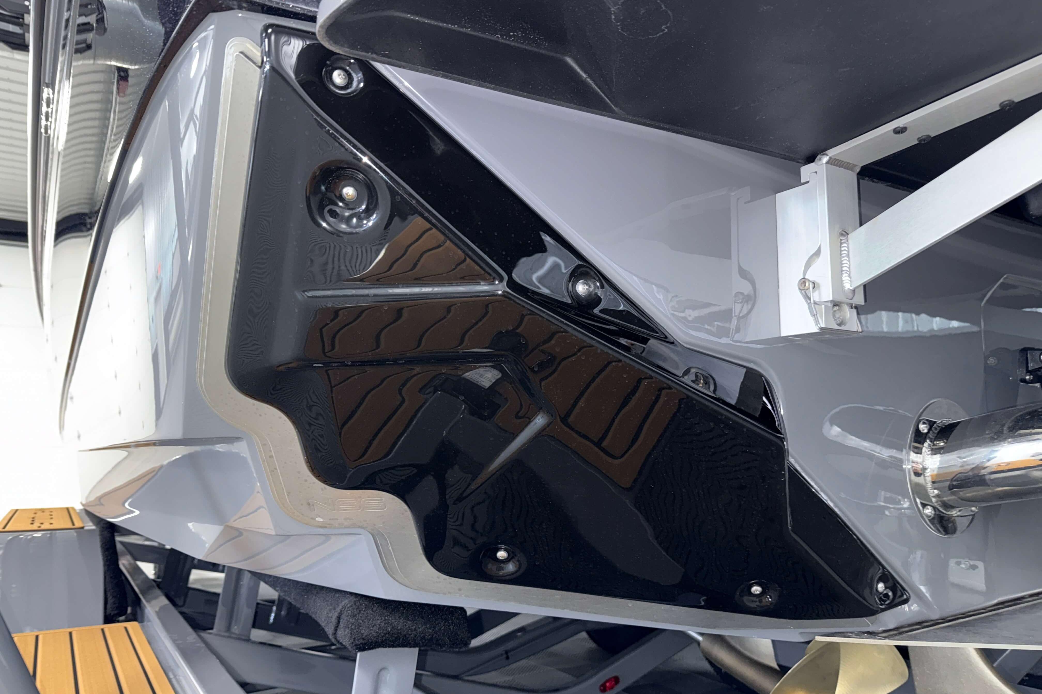 2026 Nautique Super Air Nautique GS22 boat detail, showcasing sleek design and craftsmanship.