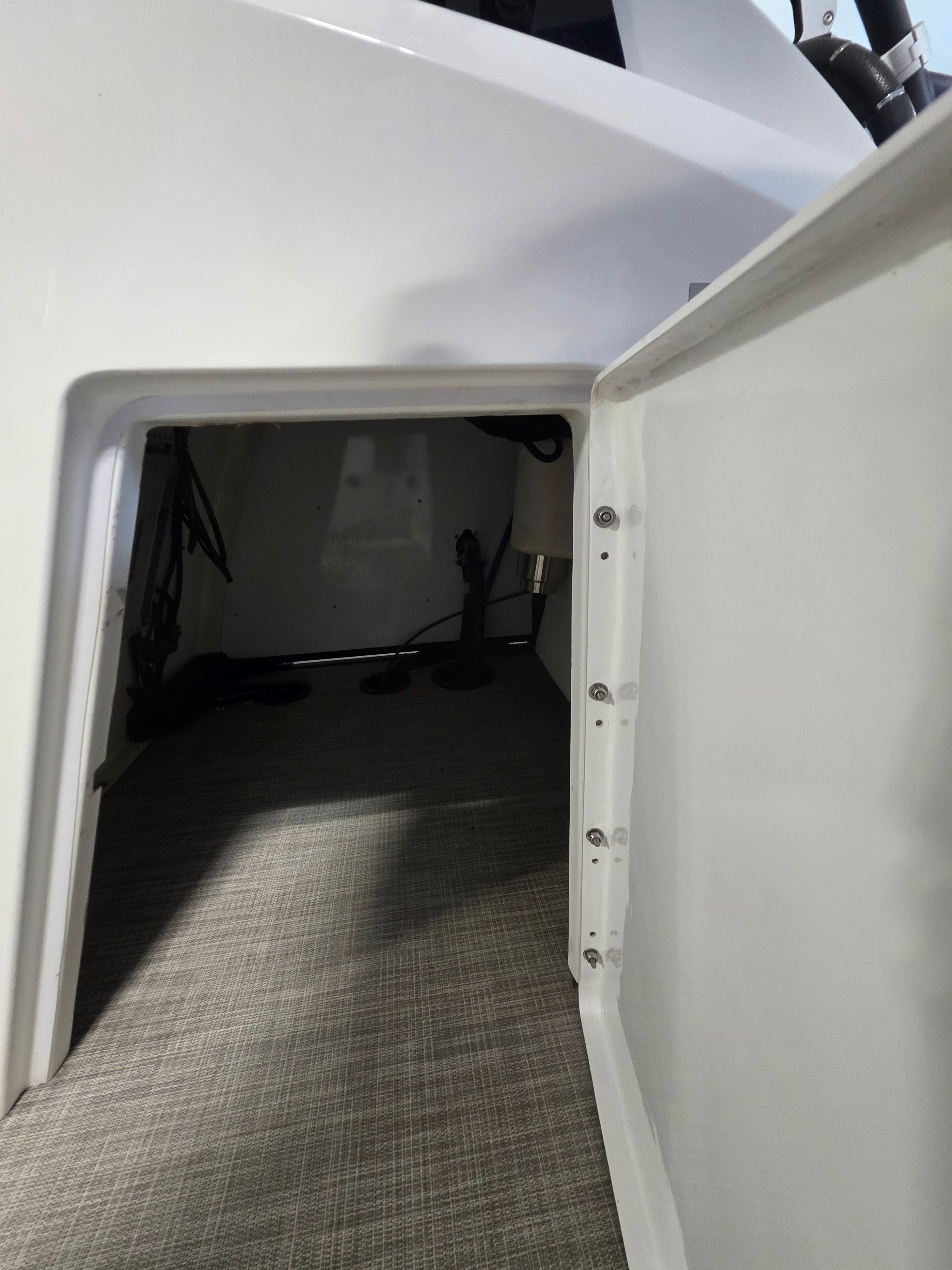 Interior of Montara SURF BOSS 25 boat, year 2021.