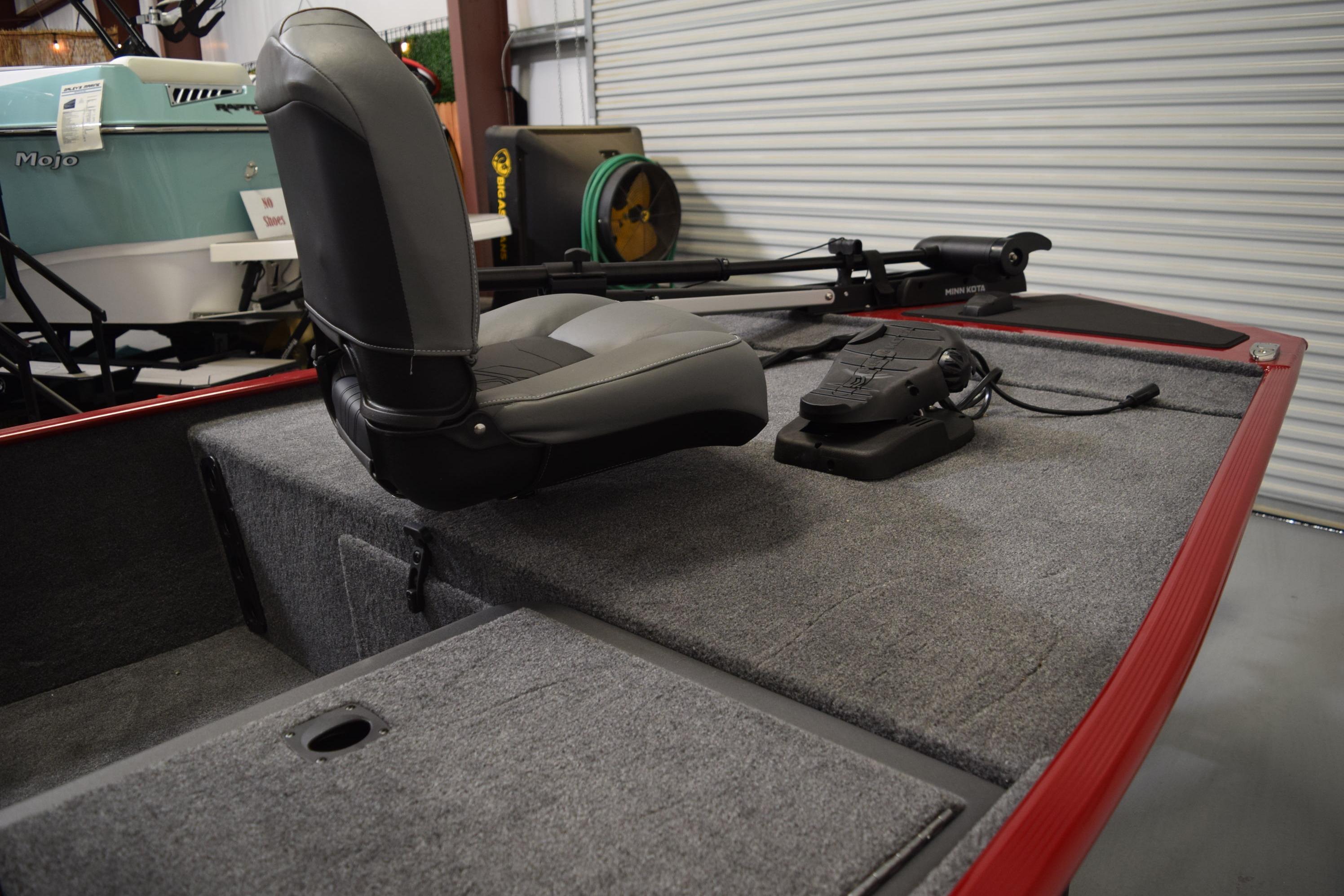 2026 Tracker Bass Tracker Classic XL boat interior with seating and trolling motor.