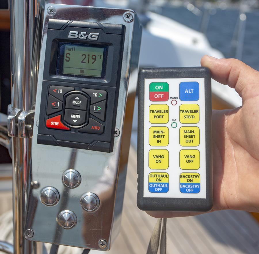 Remote Wireless and Helm Controls for Mainsheet in/out and Traveler