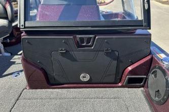 2026 Nitro ZV20 Pro boat interior with windshield and storage compartment.