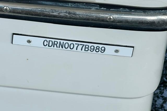 1989 Carver 32 Aft Cabin Motor Yacht hull identification number plate.