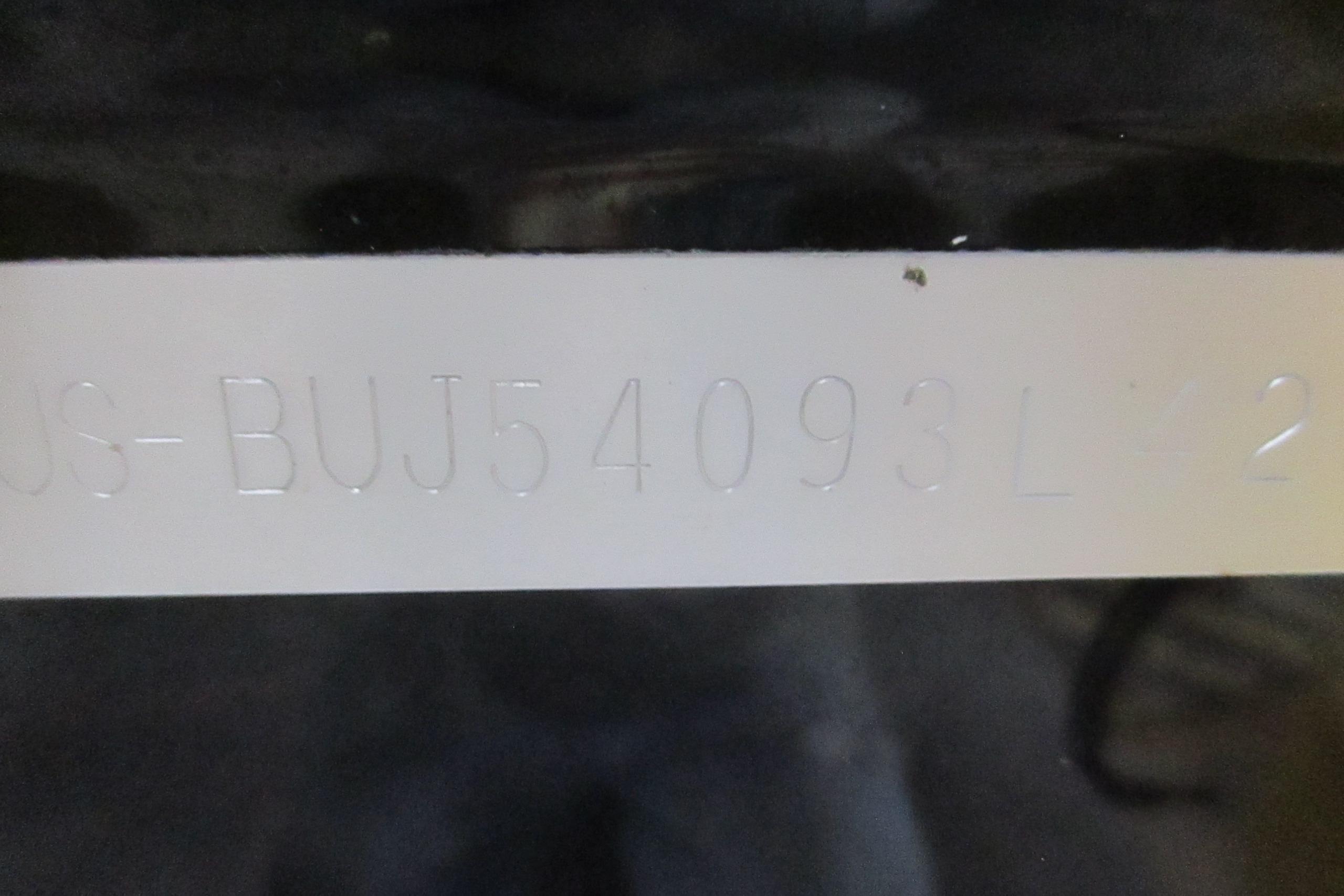 Serial number on a 2025 Tahoe T18 boat hull.