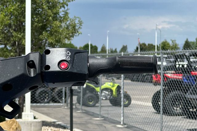 Close-up of the handlebar on a 2026 Yamaha WaveRunner JETBLASTER-BLACK.