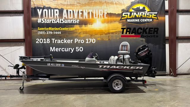 2018 Tracker Pro 170 W/ Mercury 50