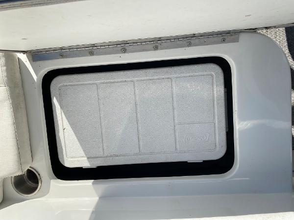 2019 Caravelle 19 EBo Bowrider storage compartment with lid.