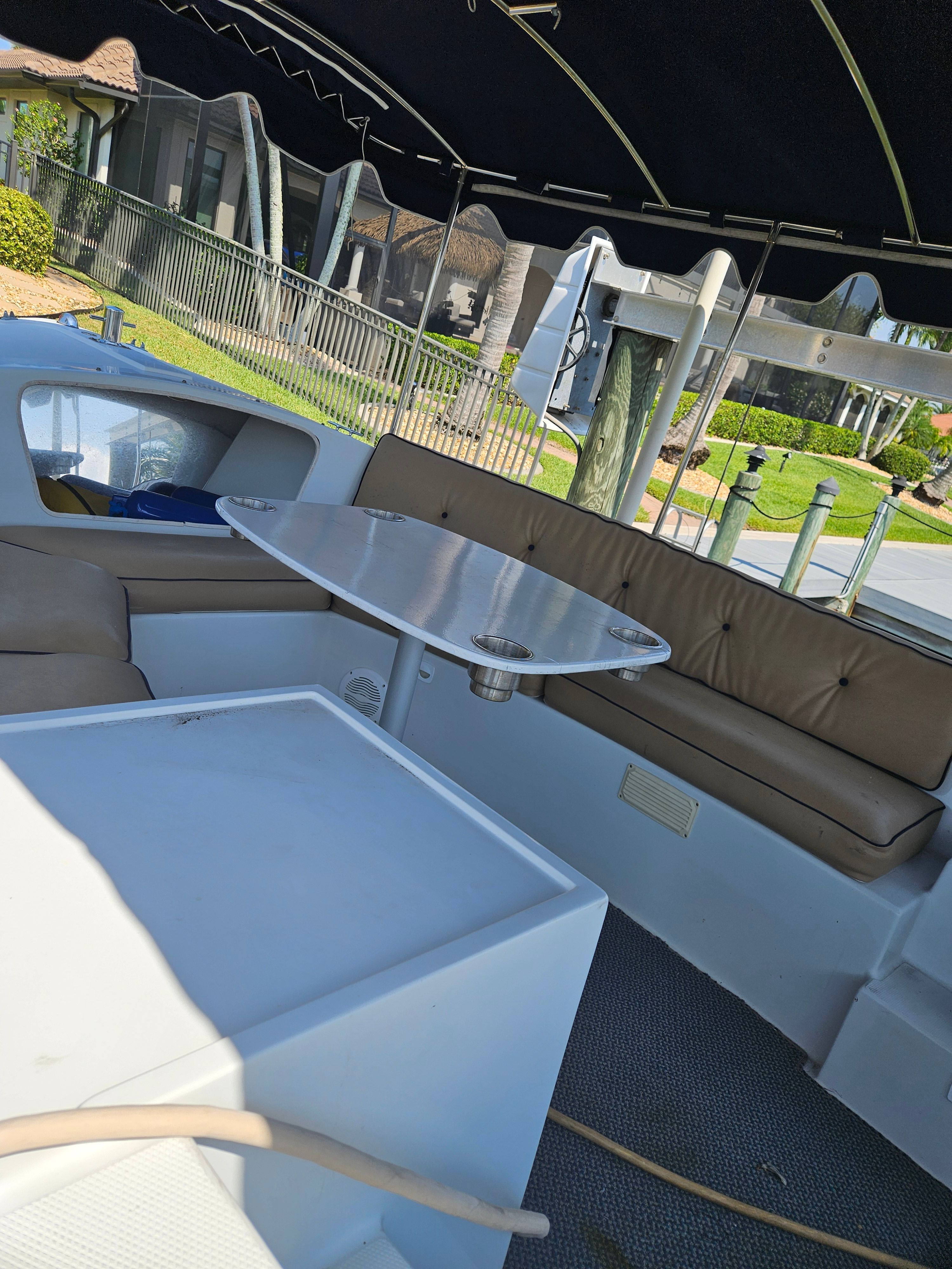 Interior of a 2012 Duffy Snug Harbor 18 boat.