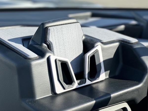 Dashboard detail of 2025 Axis A225 boat, featuring sleek, modern design elements.