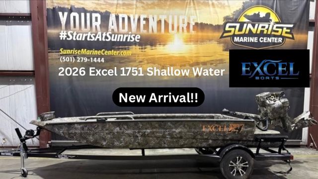 2026 Excel 1751 Shallow Water F4 W/Mud Buddy HDR 40 Timber Ki