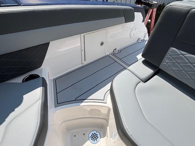 2026 Chaparral SSX 6 boat interior with sleek seating and modern design.