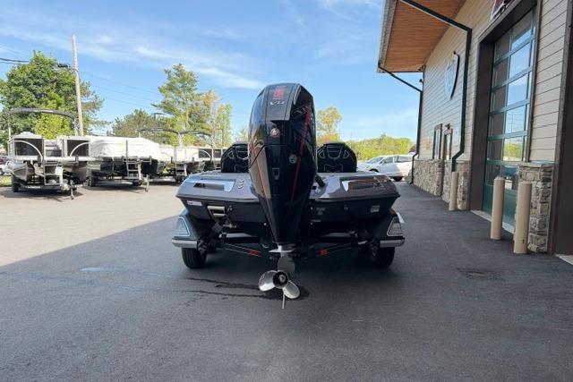 2026 Ranger Z519R boat parked outside a building, rear view.