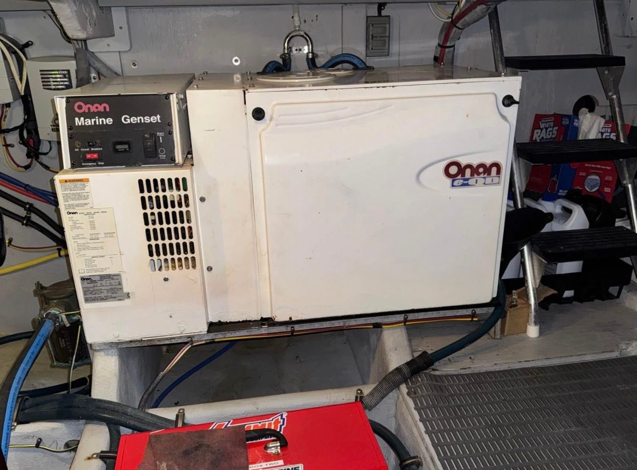 Onan marine generator in 2007 Meridian 411 Sedan.