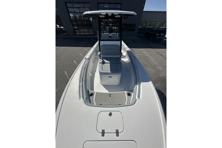 2026 Sportsman Masters 247 Bay Boat, sleek design, spacious deck, modern features.