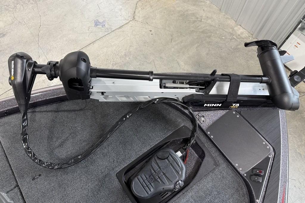 2025 Skeeter ZX150 boat with Minn Kota trolling motor on deck.