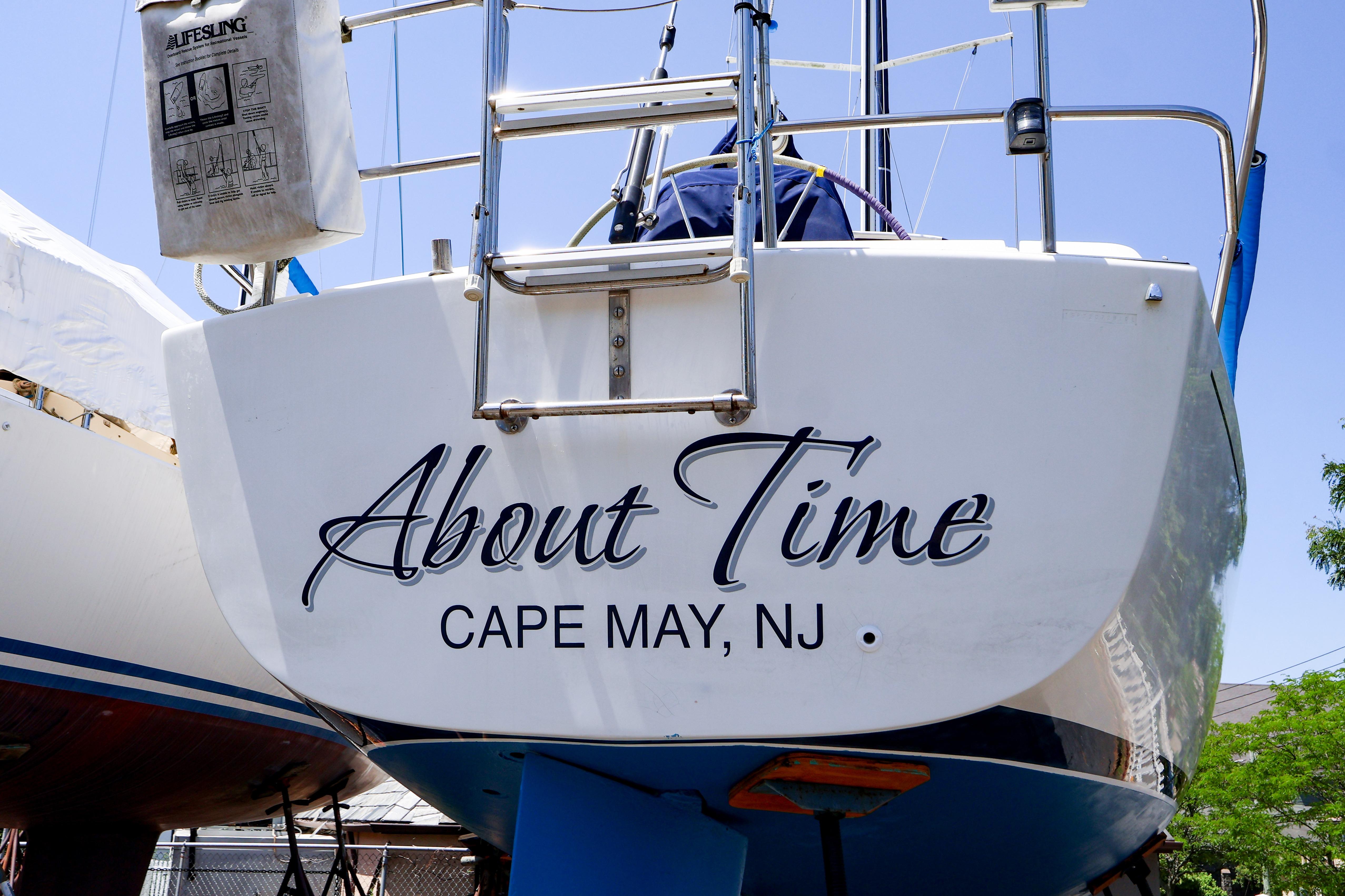 2001 J Boats J/32 sailboat named "About Time" in Cape May, NJ.