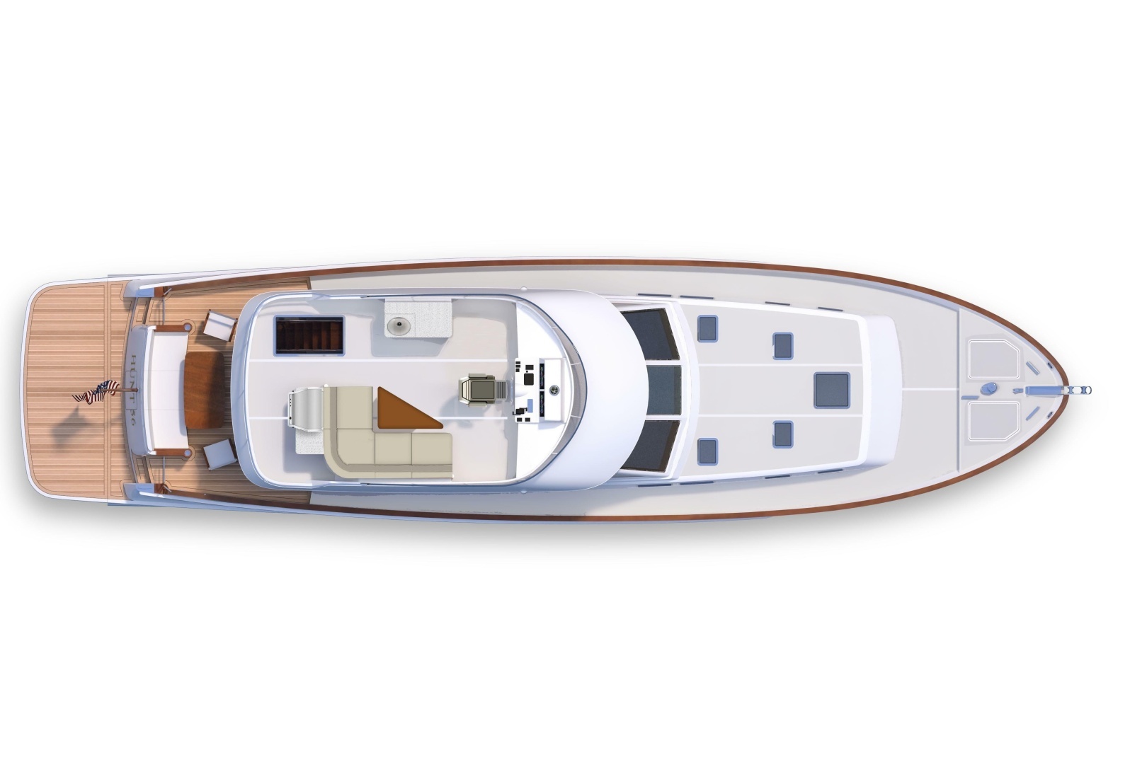 2027 Hunt Yachts 56 Flybridge - Image 18