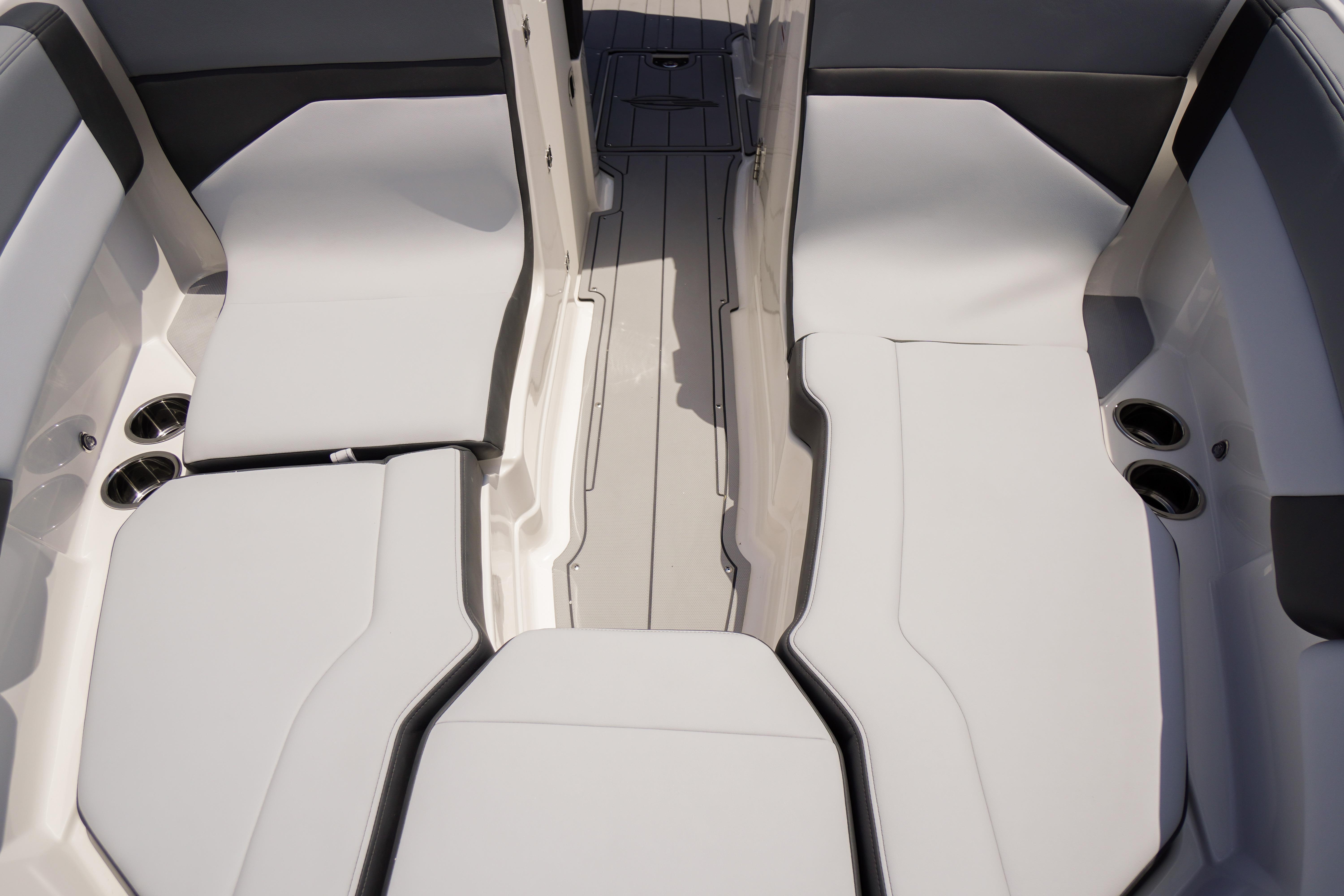 2026 Chaparral SSX 4 boat interior with sleek seating and modern design.