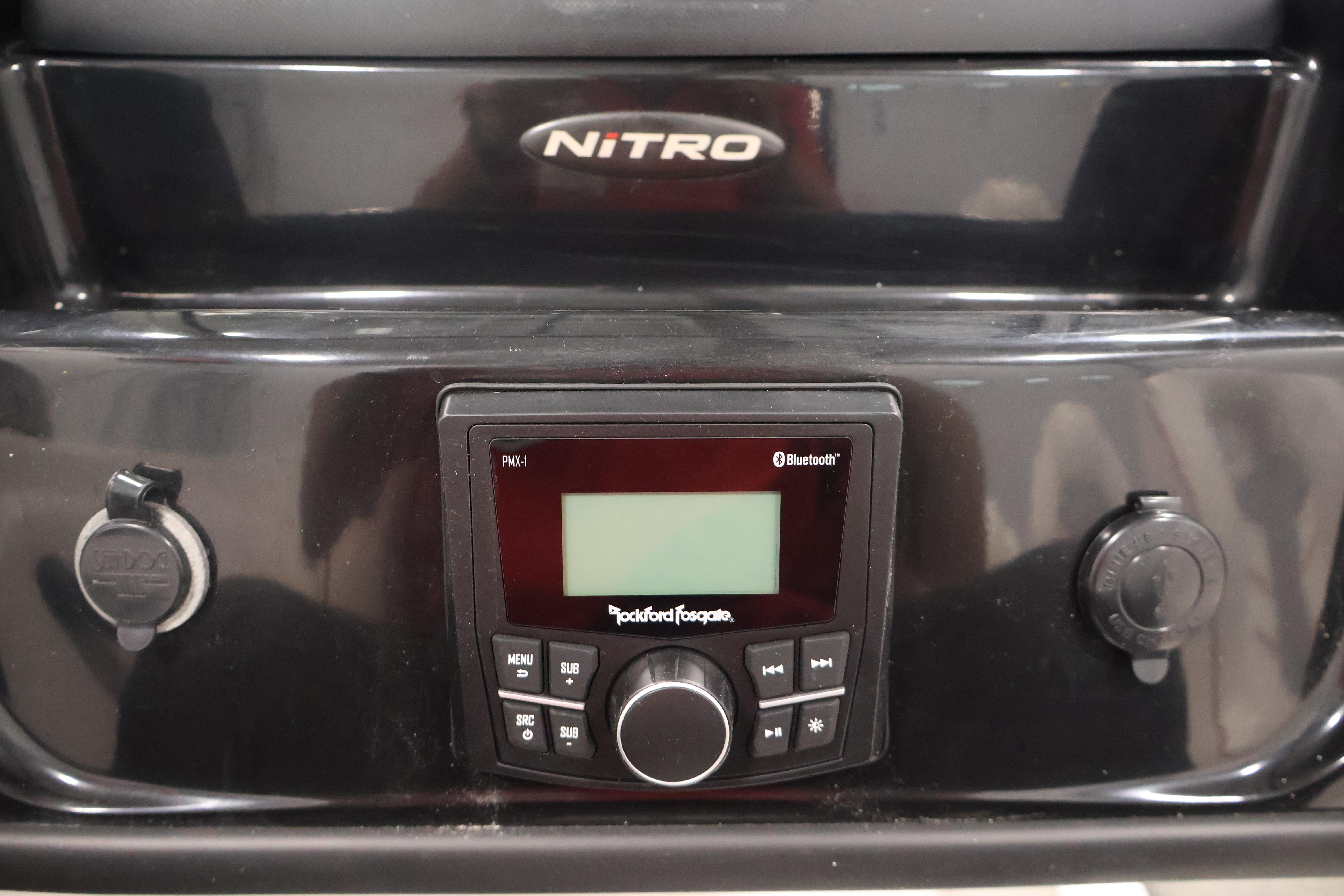 Dashboard of a 2019 Nitro Z19 Sport with Rockford Fosgate audio system.