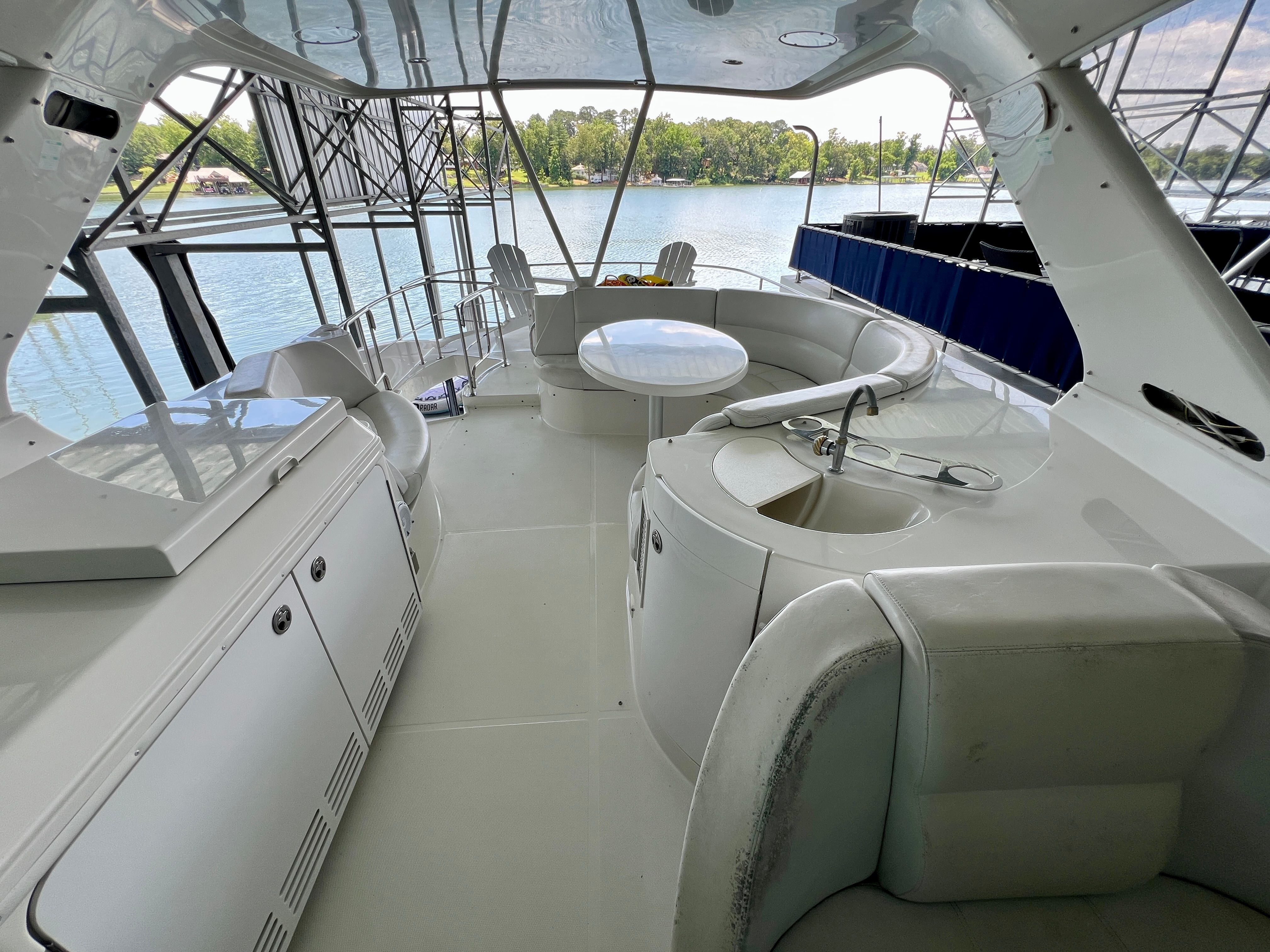 Interior of a 2005 Carver 560 Voyager Sky yacht.