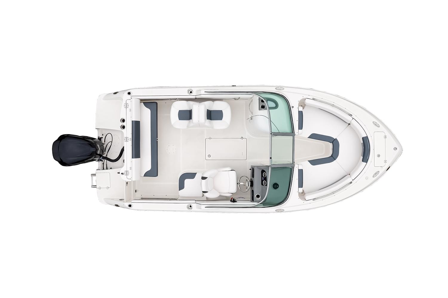 Manufacturer Provided Image: Top view of a 2022 Robalo R227 Dual Console boat.