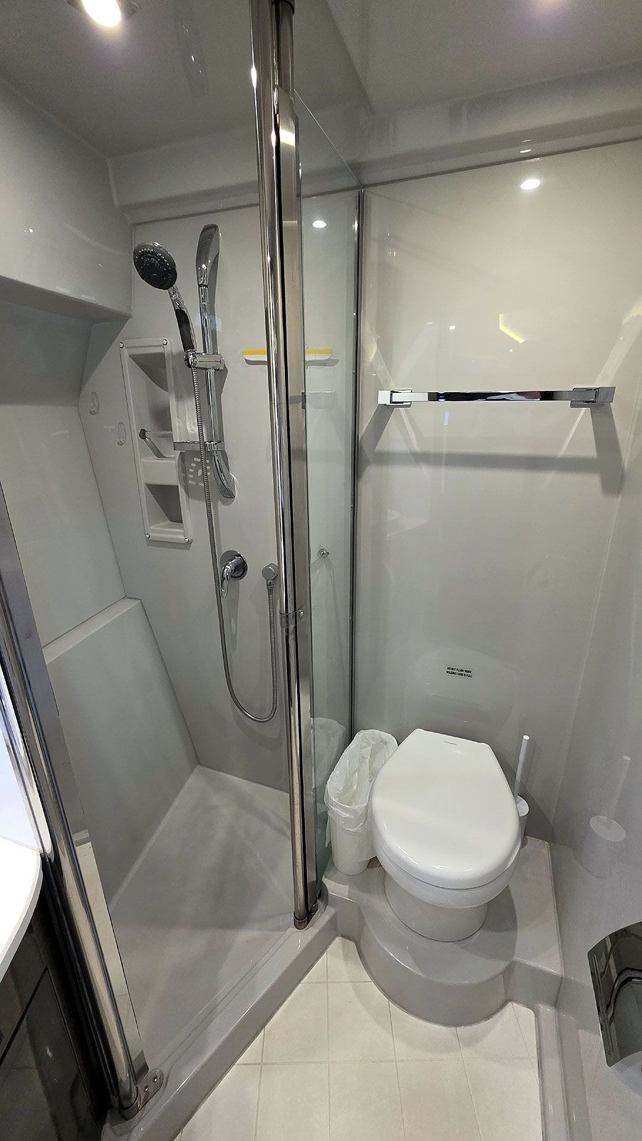 Master Head Toilet and Shower