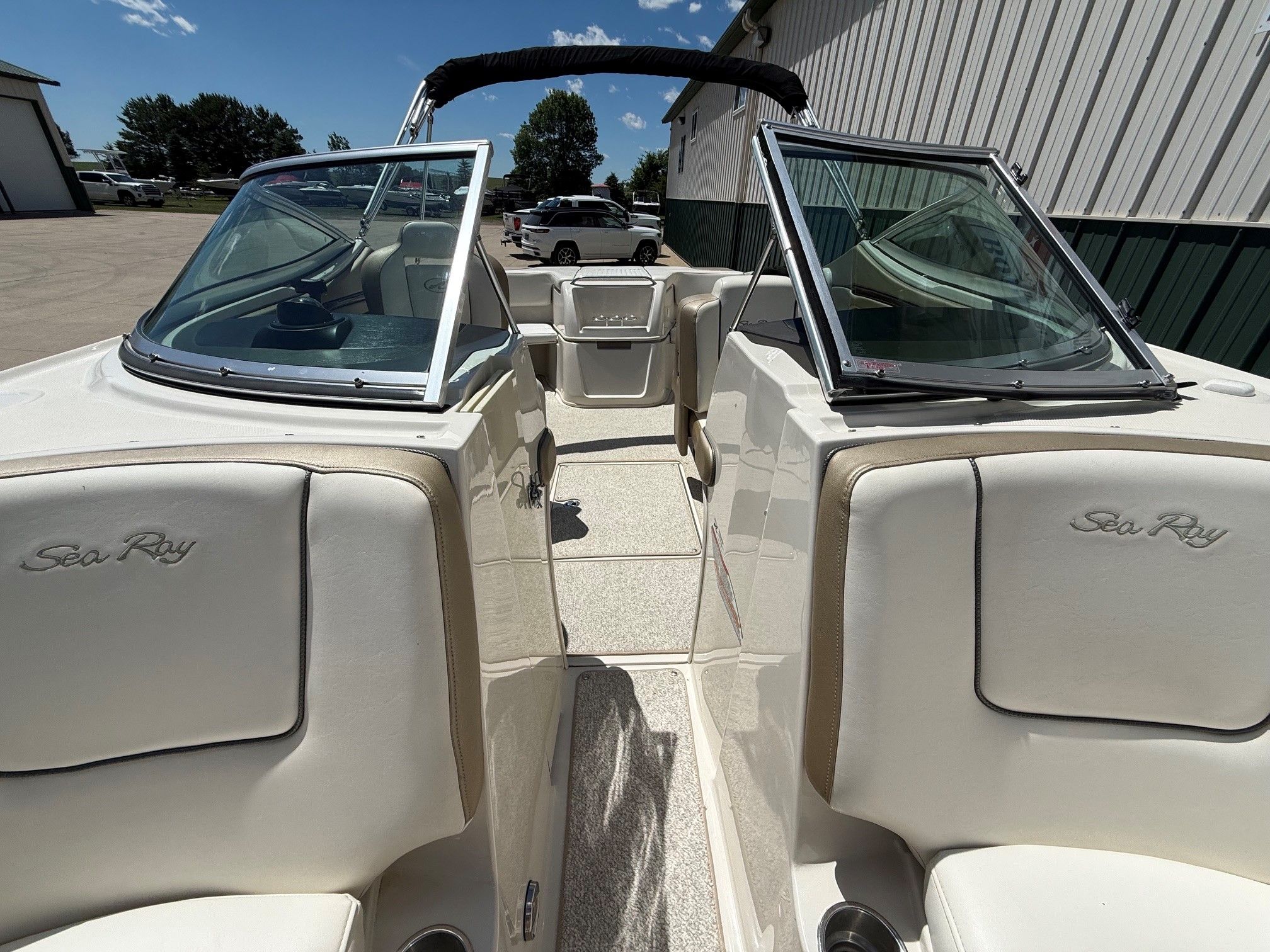 Interior view of a 2007 Sea Ray 230 Select boat.