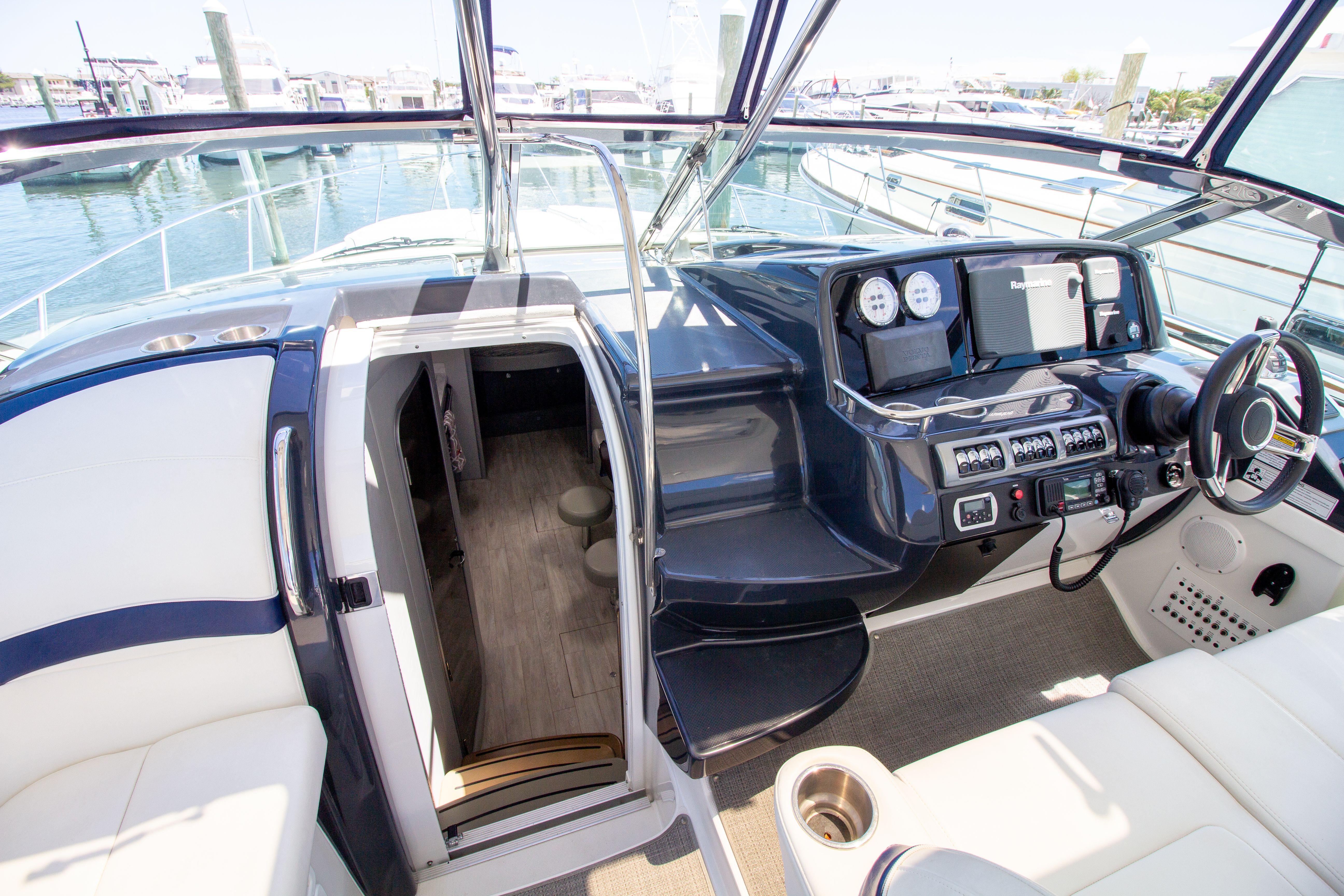 Interior of a 2016 Formula 40 Performance Cruiser yacht.