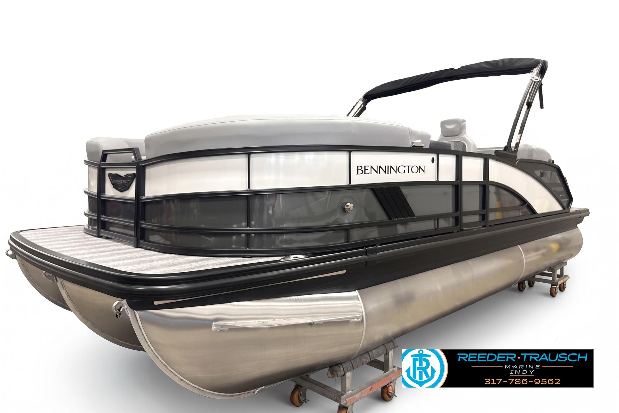 2027 Bennington 22 MSB pontoon boat with sleek design and modern features.