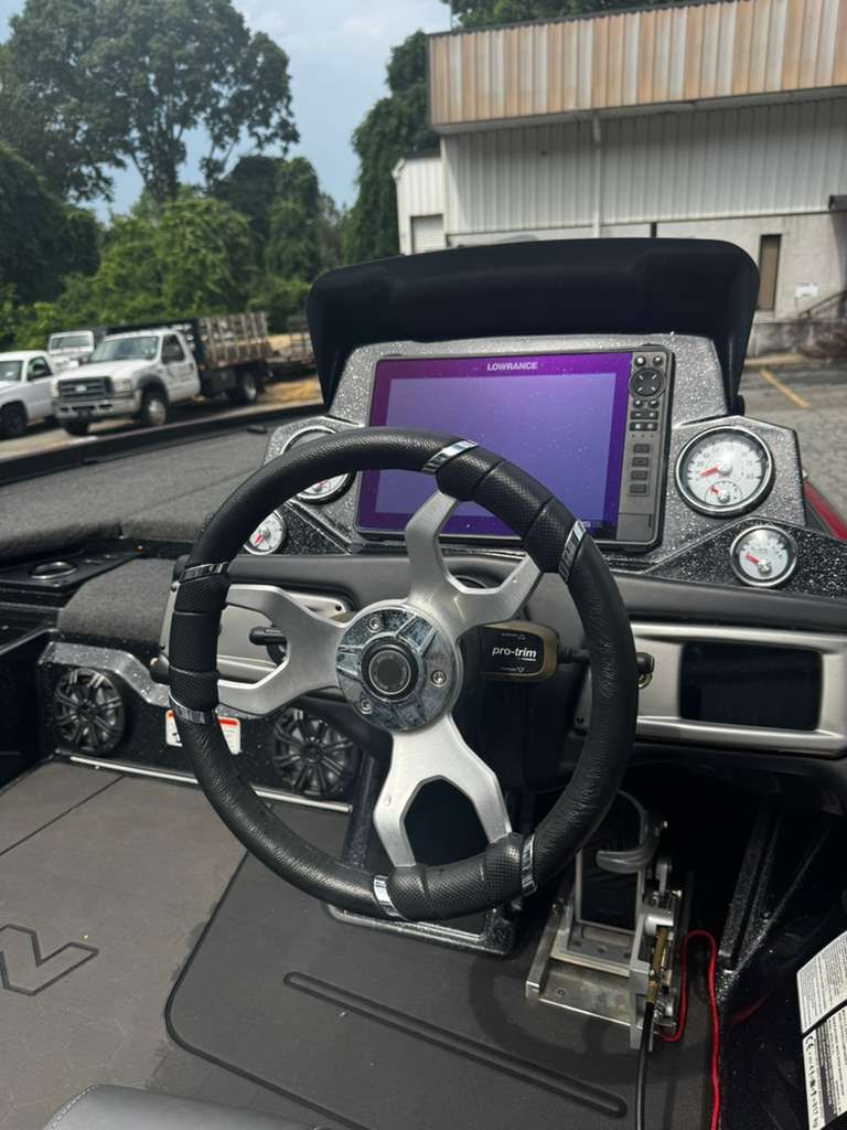 Interior view of 2022 Nitro Z21 XL Pro with steering wheel and instruments.
