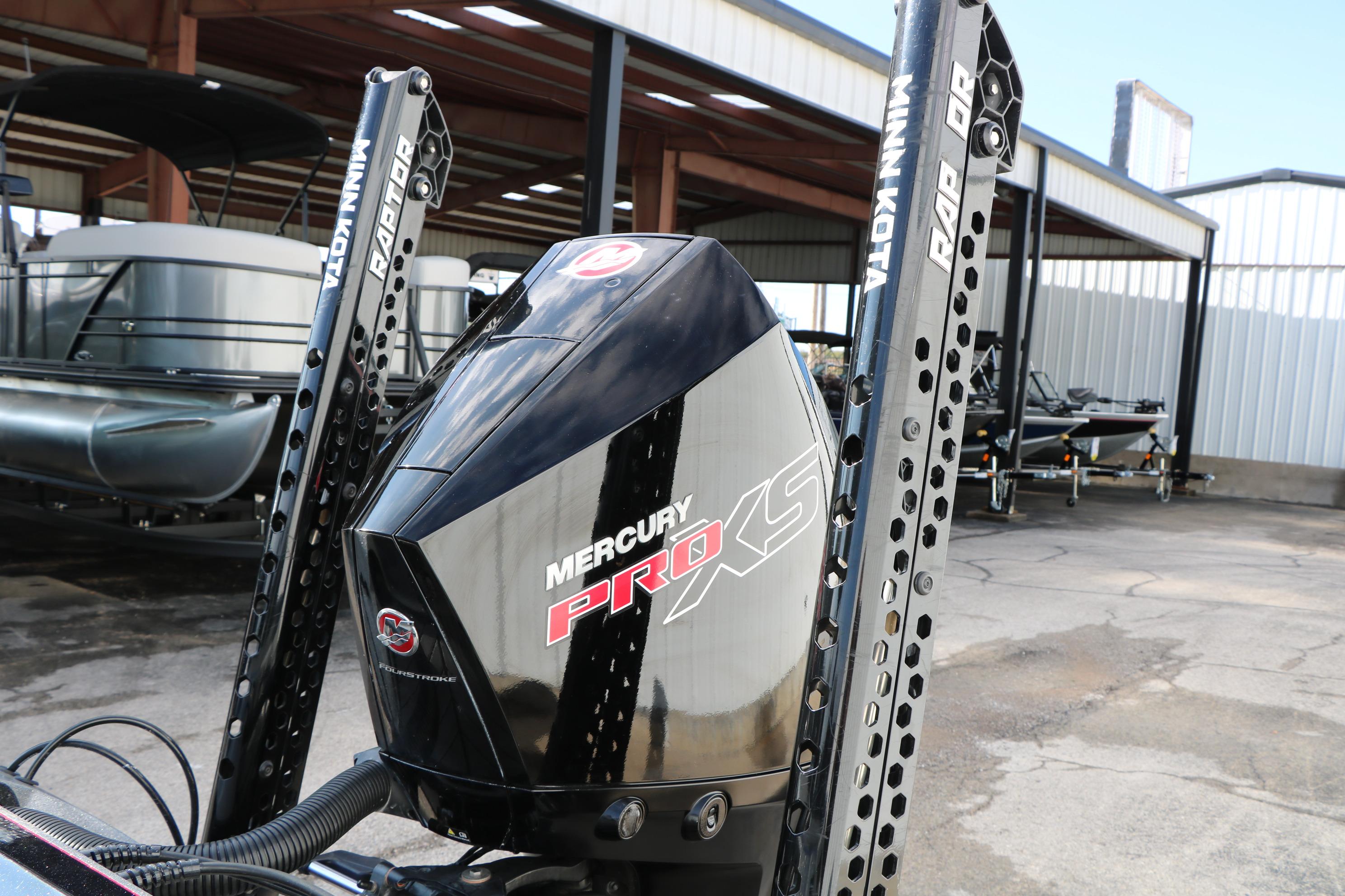 2022 Vexus VX21 with Mercury Pro XS engine and Minn Kota Raptor anchors.