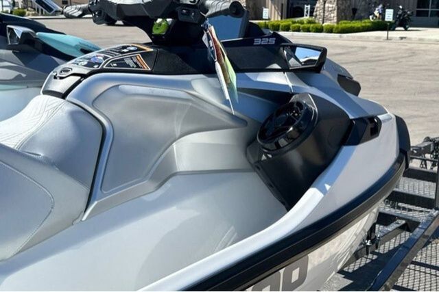 Close-up of a Sea-Doo GTX LTD 325 jet ski on a trailer.