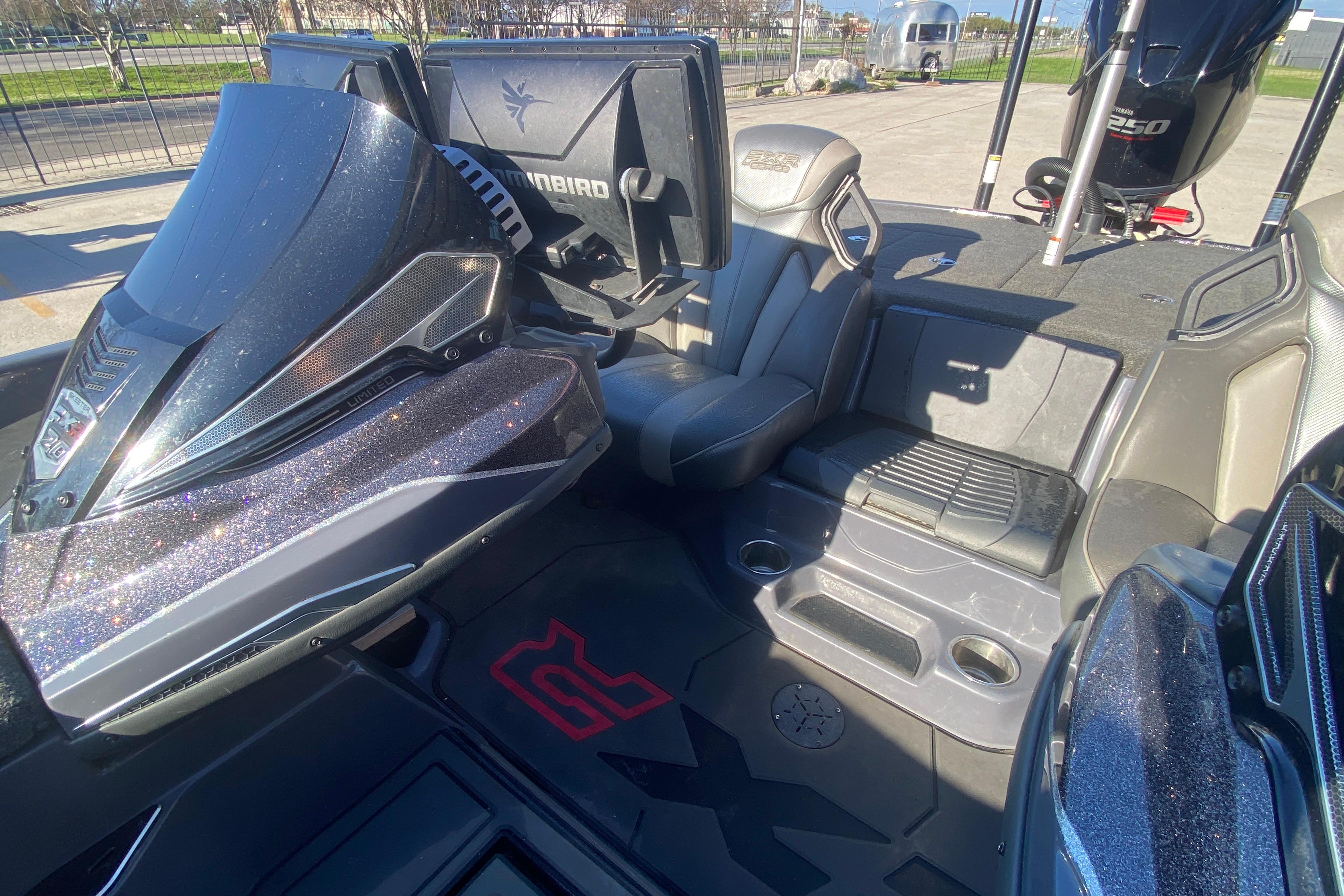 2020 Skeeter FXR20 Limited boat interior with advanced navigation system and comfortable seating.