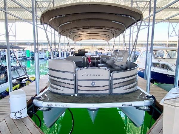 2011 Premier 275 Grand Majestic PTX in a covered dock.