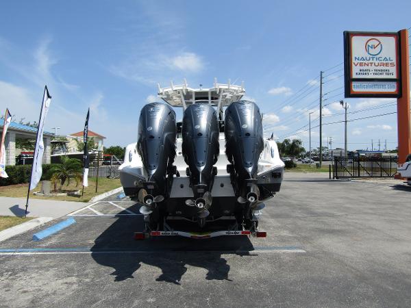 2024 Wellcraft 352 Fisherman boat with triple outboard engines at Nautical Ventures.