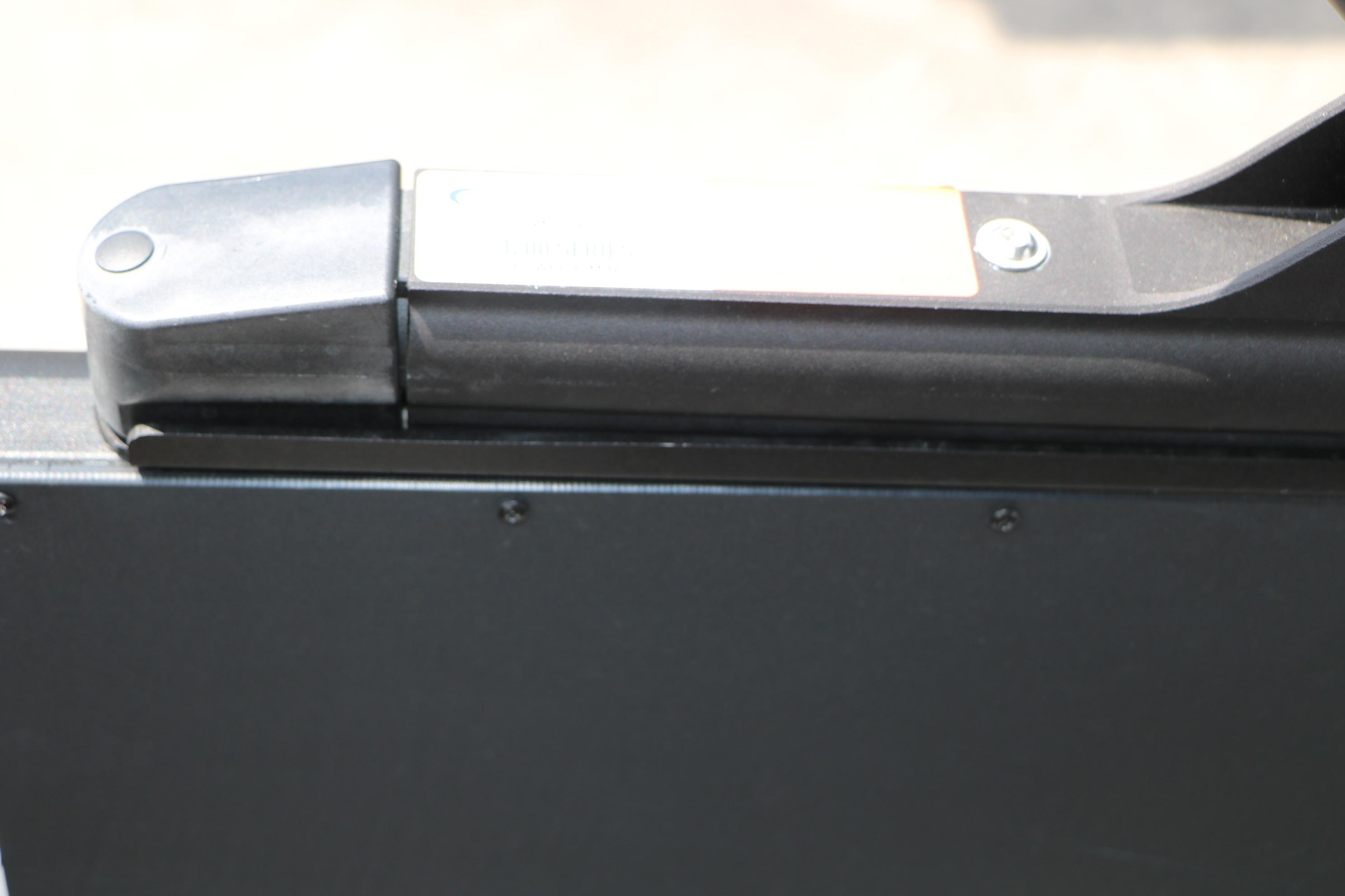 Close-up of a component on the 2026 Sylvan L3 DLZ Bar Platinum Edition Tri-Toon.