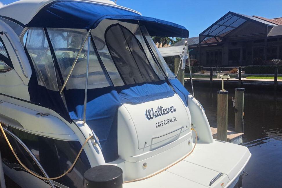 2008 Formula 34 Performance Cruiser docked in Cape Coral, Florida.