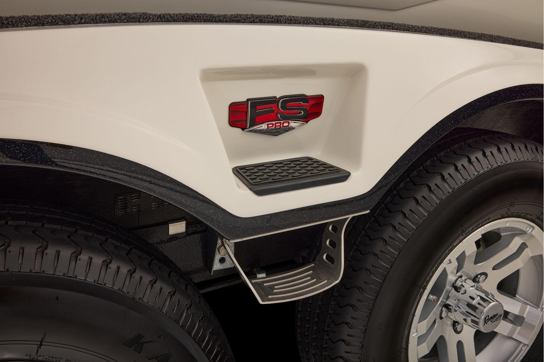 Manufacturer Provided Image: 2026 Ranger 620xFS Pro boat trailer with FS Pro logo and tire detail.
