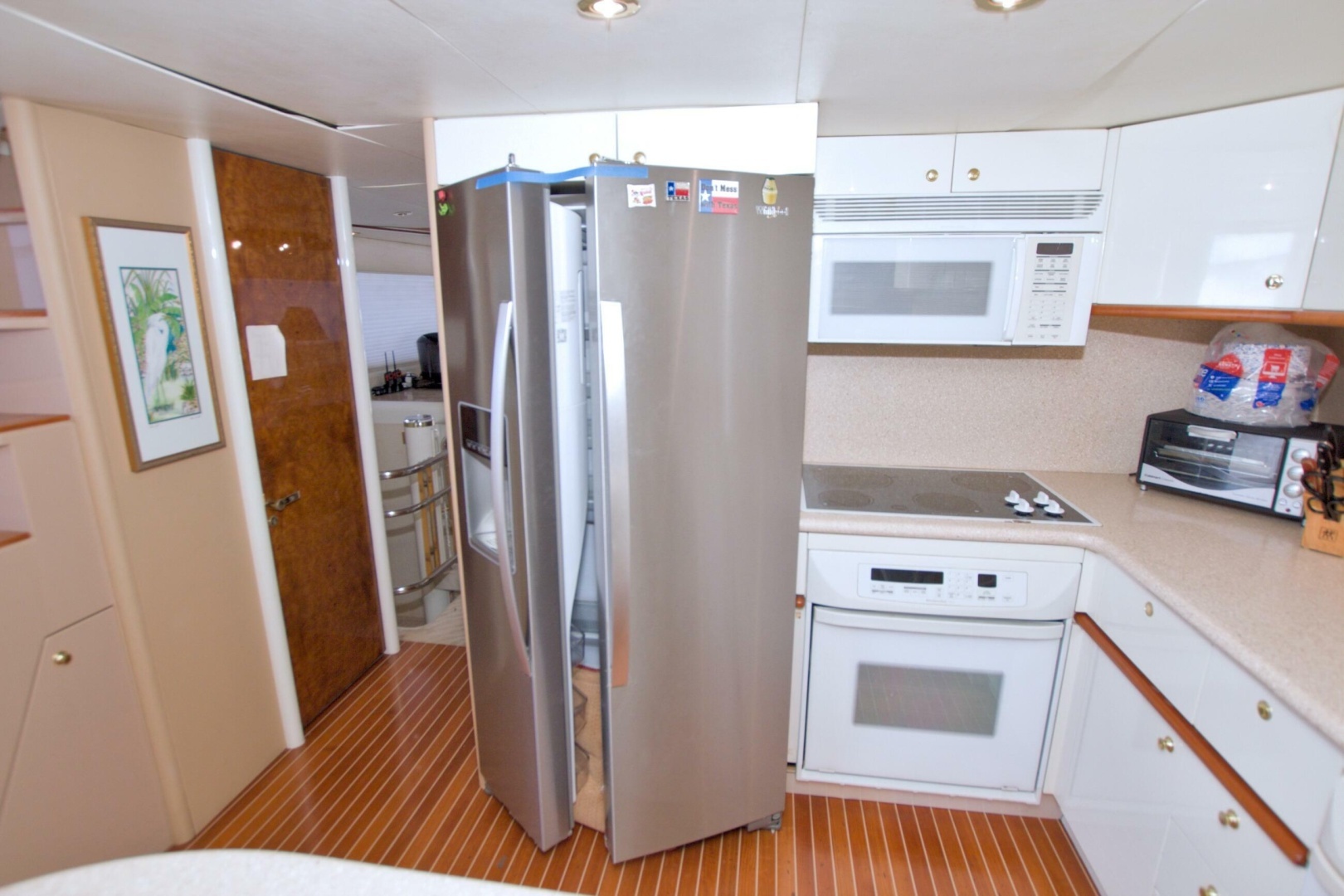 1998 Lazzara Yachts 76 Skylounge Grand Salon - Image 49