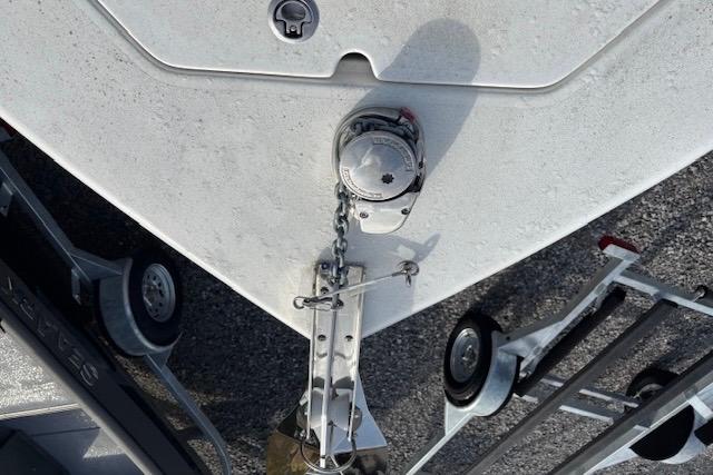2025 Sea Pro 225FLX Sandbar boat anchor and chain on trailer.
