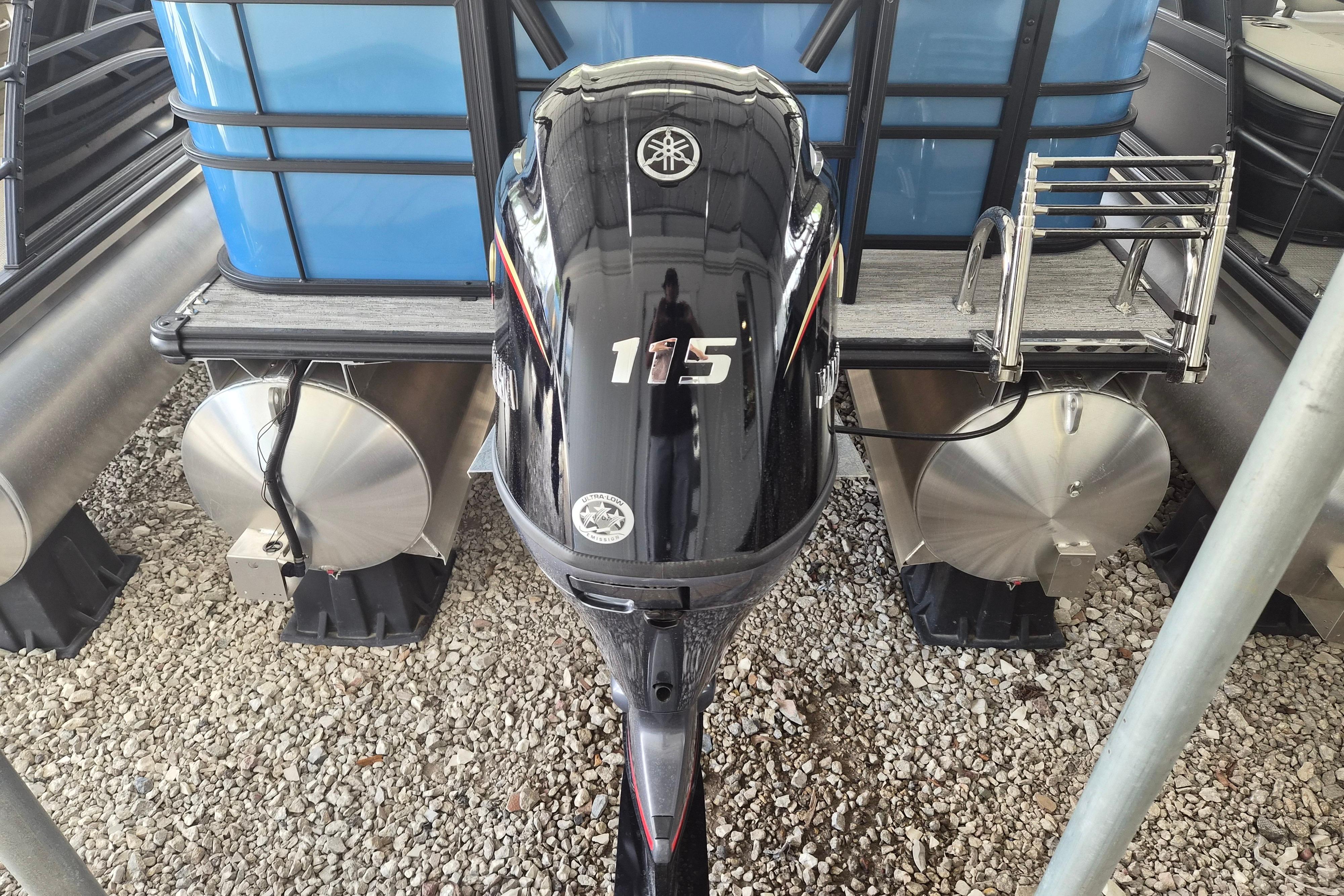2026 Sylvan Mirage Fish 820 Party Fish with Yamaha 115 outboard motor.