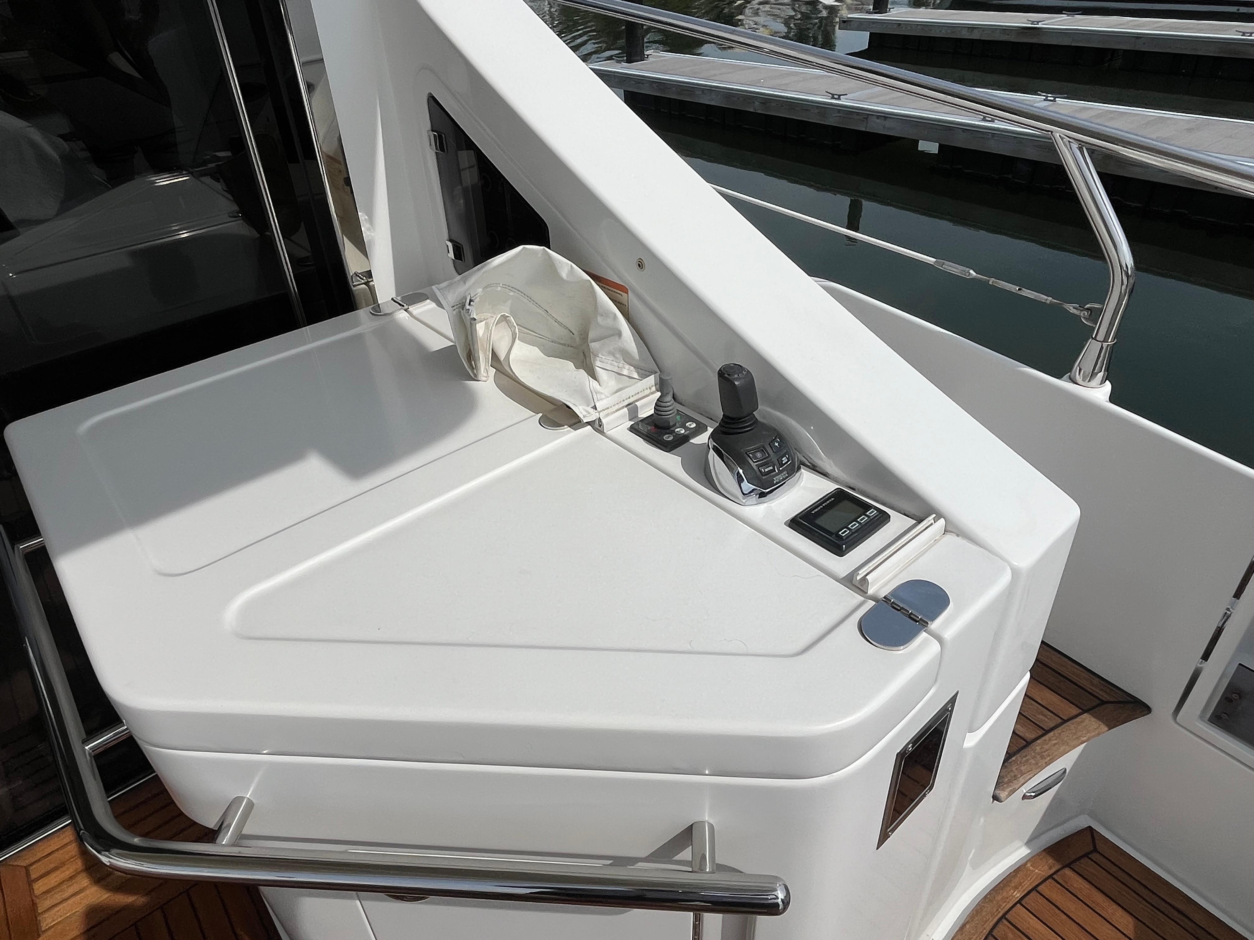 2014 Azimut 55S yacht control panel with sleek design and modern features.